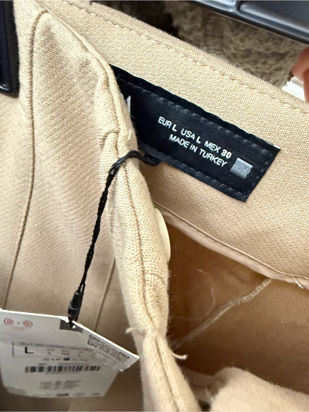 Zara Camel High Waisted Tailored Trousers NWT - Picture 5 of 5